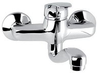 Mereo Wall-mounted sink mixer, Sonata, 100 mm, with flat arm 210 mm, chrome - Tap