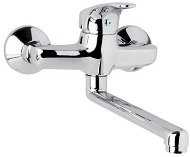 Mereo Wall-mounted sink mixer, Sonata, 150 mm, with flat arm 250 mm, chrome - Tap