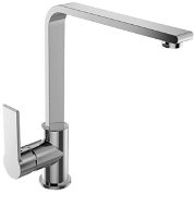Mereo Sink mixer, Dita, with arm above lever, height 271 mm, chrome - Tap