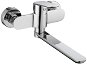 Mereo Wall-mounted sink mixer, Viana, 150 mm, with 200 mm flat arm, chrome - Tap