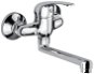 Mereo Wall-mounted sink mixer, Lila, 150 mm, with straight arm 210 mm, chrome - Tap