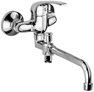 Mereo Wall-mounted mixer tap for residential use, Lila, 150 mm, with 18 mm - 330 mm arm, without acc - Tap