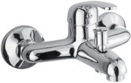 Mereo Wall-mounted bath mixer, Lila, 100 mm, without accessories, chrome - Tap