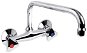 Mereo Wall-mounted sink mixer, Kasia, 150 mm, with 18 mm U-shaped pipe arm - 230 mm, chrome - Tap