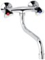 Mereo Wall-mounted sink mixer, Kasia, 100 mm, with 18 mm pipe arm - 200 mm, chrome - Tap