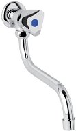 Mereo Wall-mounted basin mixer tap, Kasia, with 18 mm swivel arm - 200 mm, chrome - Tap
