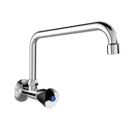 Mereo Wall-mounted basin mixer tap, Kasia, with 18 mm swivel arm - 230 mm, chrome - Tap