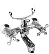 Mereo Wall-mounted bath mixer, Retro Victoria, 150 mm, without accessories, chrome - Tap