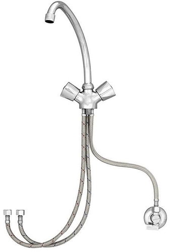 Mereo Single lever basin mixer, for low-voltage. for water heaters, arm height 220 mm, chrome - Tap - Main image