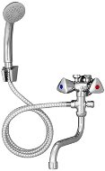 Mereo Combination tap with shower for low-voltage. heater, 18cm arm, shower, hose - Tap