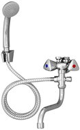 Mereo Combination tap with shower for low-voltage. heater, 15 cm arm, shower, hose - Tap