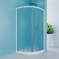 Mereo Shower enclosure, Kora Lite, quarter-circle, 90 cm, R550, white ALU, glass Grape - Shower Enclosure