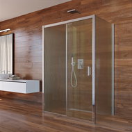 Mereo Sprchový kout, Lima, obdélník, 80x120x80x190 cm, chrom ALU, sklo Point - Sprchový kout