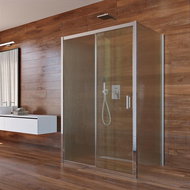 Mereo Sprchový kout, LIMA, obdélník, 90x110x90x190 cm, chrom ALU, sklo Point - Sprchový kout