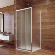 Mereo Sprchový kout, LIMA, čtverec, 80x80x190 cm, chrom ALU, sklo Point - Sprchový kout