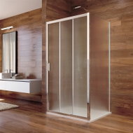 Mereo Shower enclosure, LIMA, rectangle, 100x90x190 cm, chrome ALU, glass Point - Shower Enclosure