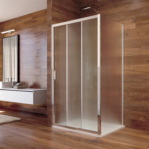 Mereo Shower enclosure, LIMA, rectangle, 100x90x190 cm, chrome ALU, glass Point - Shower Enclosure - Main image
