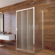 Mereo Shower enclosure, LIMA, square, 100x100x100x190 cm, chrome ALU, glass Point - Shower Enclosure