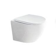 Mereo WC závesné kapotované, RIMLESS, 490 × 370 × 360, keramické, vrátane sedadla CSS113S - WC kombi