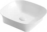 Mereo Washbasin for countertop without overflow, 400x400x105 mm, square, ceramic - Washbasin