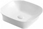 Mereo Washbasin for countertop without overflow, 400x400x105 mm, square, ceramic - Washbasin