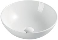 Mereo Umývadlo na dosku bez prepadu, 400 × 400 × 145 mm, okrúhle, keramické - Umývadlo