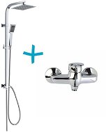 MEREO Shower set Sonata-plastic head shower and one-position hand shower incl. shower. faucet - Shower Set