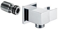 MEREO Wall outlet with shower holder, square, chrome plated brass - Shower Set