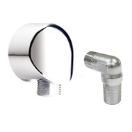 MEREO Wall outlet, round, plastic - Shower Set