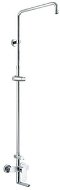 MEREO Wall-mounted mixer Viana 150mm with swivel arm and bar for hand and plate shower, without acce - Shower Set