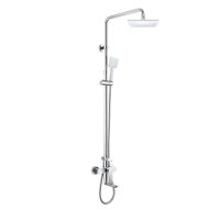 MEREO Wall mixer Mada 150 mm with shower. set, swivel arm, hand and plate. Shower 220x22 - Shower Set