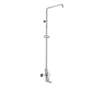 MEREO Wall-mounted mixer Mada 150mm with swivel arm and bar for hand and plate shower, without acces - Shower Set