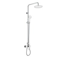 MEREO Wall-mounted shower mixer Dita 150 mm with shower set, hand and plate shower o235mm - Shower Set