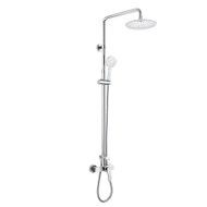 MEREO Wall-mounted shower mixer Eve 150 mm with shower set, hand and plate shower o235mm - Shower Set