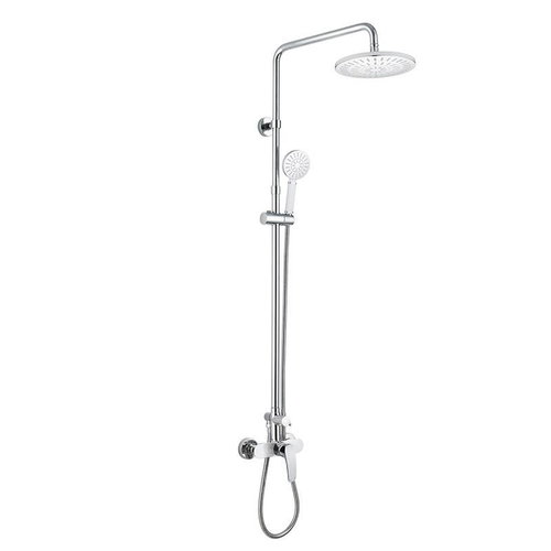 MEREO Wall-mounted shower mixer Eve 150 mm with shower set, hand and plate shower o235mm - Shower Set - Main image