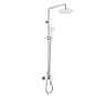 MEREO Wall mounted shower mixer Mada 150 mm with shower set, hand and plate shower o235mm - Shower Set