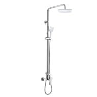 MEREO Wall-mounted shower mixer Dita 150 mm with shower set, hand and plate shower 220x220 - Shower Set