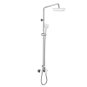 MEREO Wall-mounted shower mixer Eve 150 mm with shower set, hand and plate shower 220x220m - Shower Set
