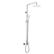MEREO Wall-mounted shower mixer Eve 150 mm with shower set, hand and plate shower 220x220m - Shower Set
