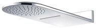 MEREO Plate shower top, with waterfall, semicircular 600 x 251 mm, stainless steel CB496 - Shower Head