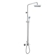 MEREO Wall mounted shower mixer Eve 150mm with shower. Set, hand and plate. Shower with hand and sho - Shower System