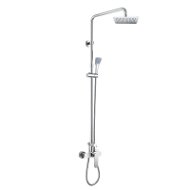 MEREO Wall mounted shower mixer Mada 150mm with shower. Set, hand and plate. 200x200mm - Shower Set