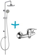 MEREO Shower set Lila-plastic head shower and three-position hand shower incl. shower. faucet 1 - Shower System