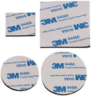 Merco Multipack 10 sets of 4 double-sided stickers, black - Double-sided tape