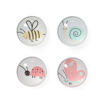 ZELLER Magnetky plastové motiv hmyz, průměr 2,5 cm, 4 ks - Magnet