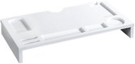 Kesper, Monitor stand white with compartments, 66 x 34,5 x 5 cm. - Monitor Stand