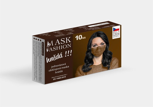 Mesaverde Disposable Face Mask 10 pcs - Brown - Surgical Mask - Main image
