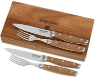 STEAKCHAMP Gift set, 2 pcs steak knife and 2 pcs fork - Grill Set