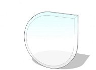 Lienbacher Glass under the stove teardrop 110x110cm - Glass Hearth Plate