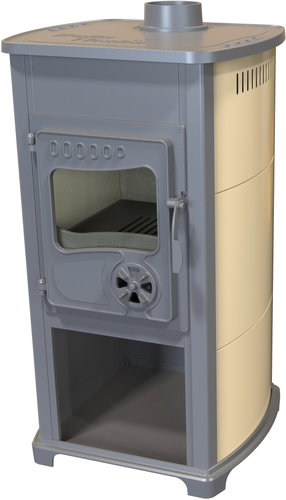 Thalia Bella ECO cream 5,4 kW, flue 120 mm - Wood Stove - Main image